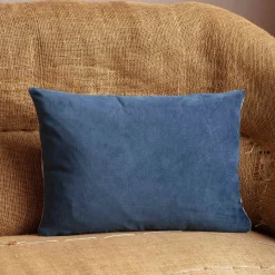Rectangular Velvet and Linen Backed Cushions
