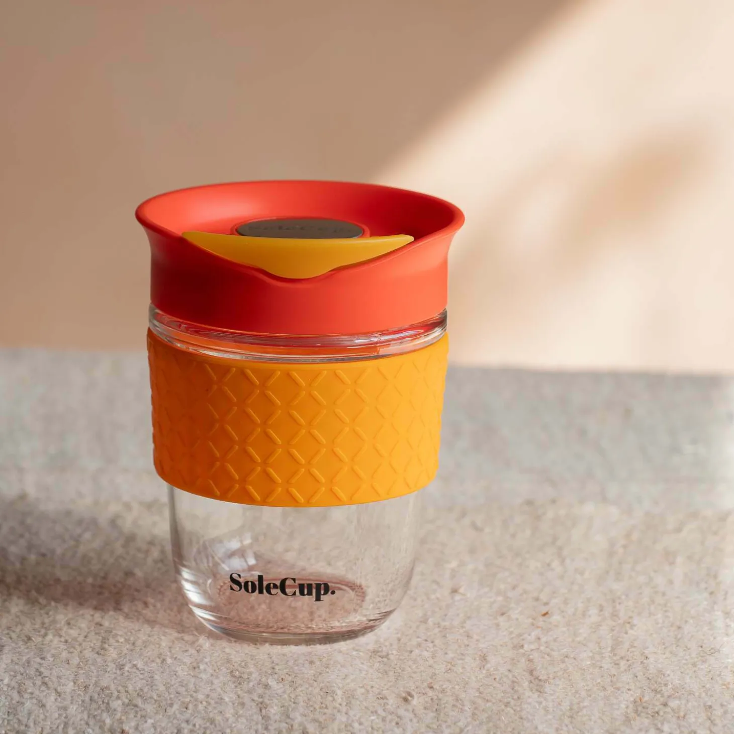 Red Glass Travel Mug