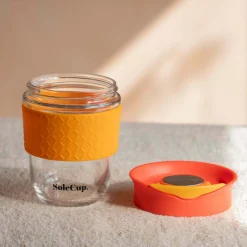Red Glass Travel Mug