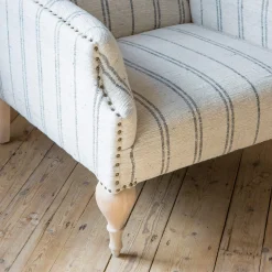 Renée Linen Stripe Armchair