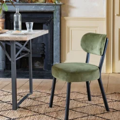 Rigby Moss Green Velvet Chair