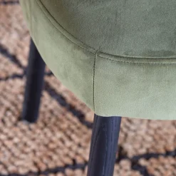 Rigby Moss Green Velvet Chair