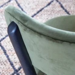 Rigby Moss Green Velvet Chair