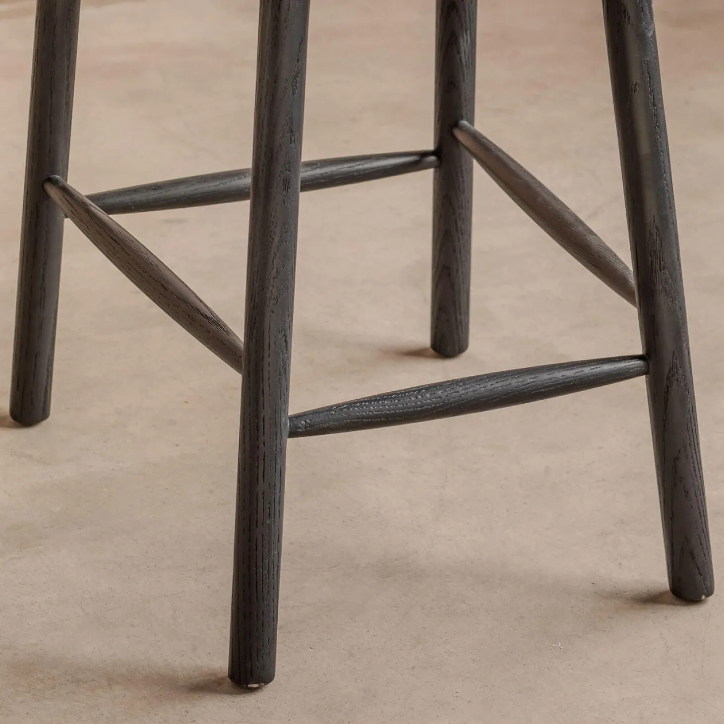 Rigby Moss Green Velvet Kitchen Stool