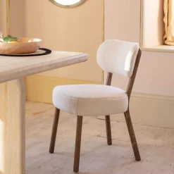 Rigby White Bouclé Chair