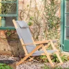 Riviera Navy Stripe Deck Chair