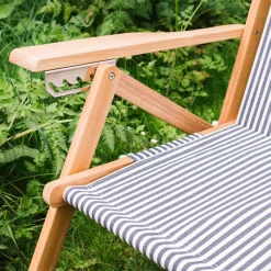 Riviera Navy Stripe Deck Chair