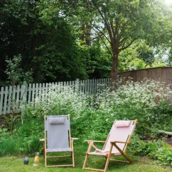 Riviera Navy Stripe Deck Chair