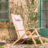 Riviera Pink Stripe Deck Chair