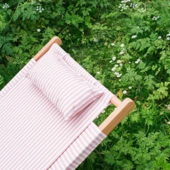 Riviera Pink Stripe Deck Chair