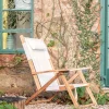Riviera White Deck Chair