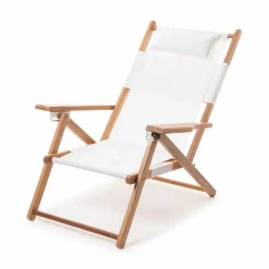 Riviera White Deck Chair