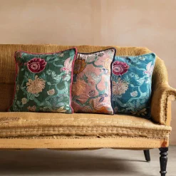 Rosalind Embroidered Square Cushions