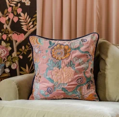 Rosalind Embroidered Square Cushions