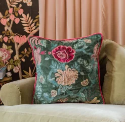 Rosalind Embroidered Square Cushions