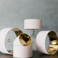 Rose Blush Cotton Lamp Shades