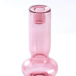 Rose Pink Bubble Candle Holder