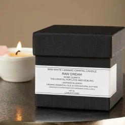 Rose Quartz Natural Wax Candle