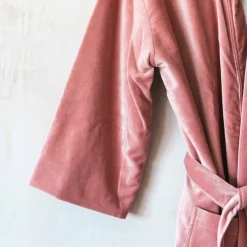 Rose Velvet Kimono Dressing Gown - Large/Extra Large