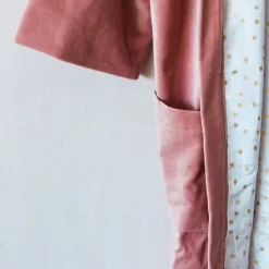 Rose Velvet Kimono Dressing Gown - Large/Extra Large