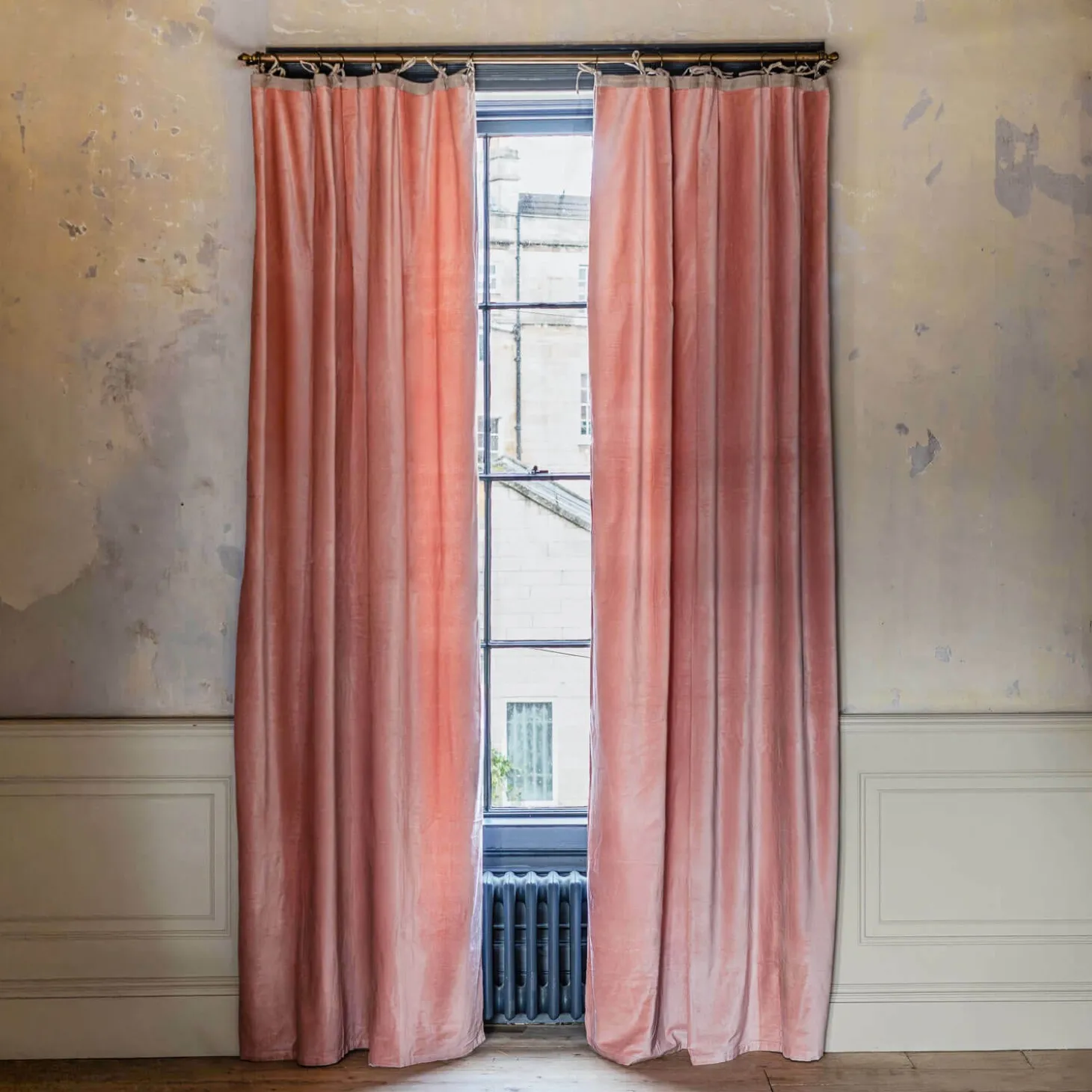 Rose Velvet Single Curtains