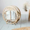Round Cane Magazine Rack