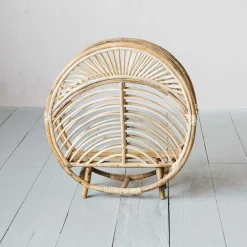 Round Cane Magazine Rack