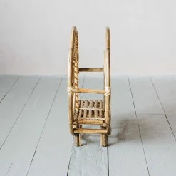 Round Cane Magazine Rack