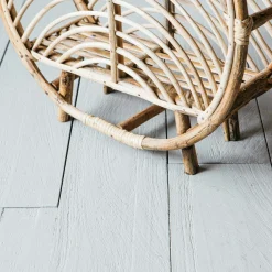 Round Cane Magazine Rack