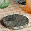 Round Green Marble Coaster
