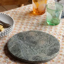 Round Green Marble Placemat