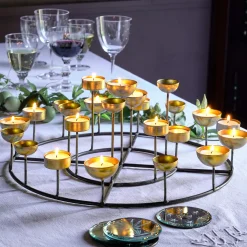 Round Multi Tea Light Holder