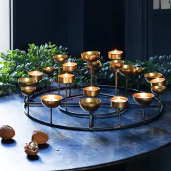 Round Multi Tea Light Holder
