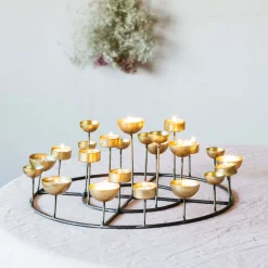 Round Multi Tea Light Holder
