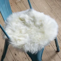 Round Sheepskin Seat Pads