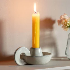 Rustic Ceramic Candle Holder