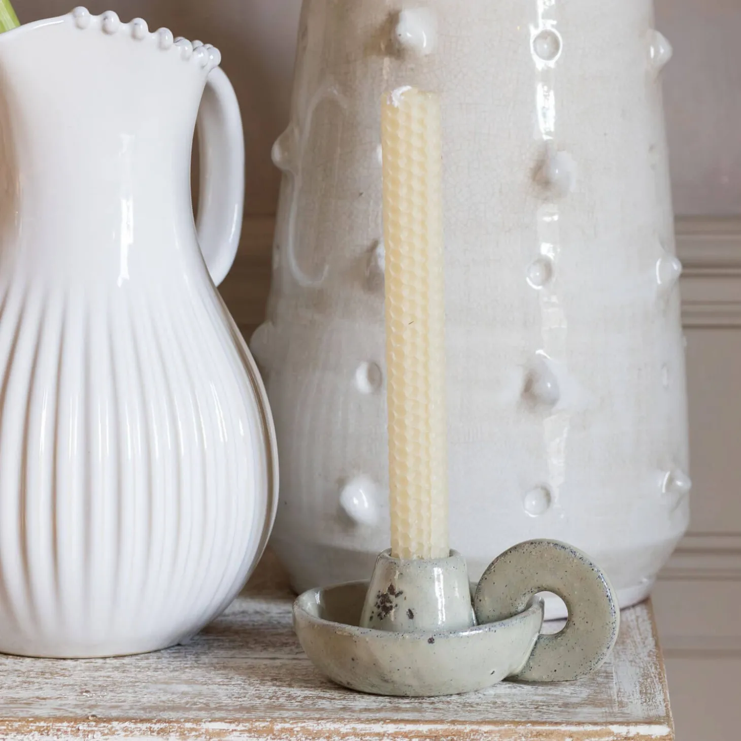 Rustic Ceramic Candle Holder
