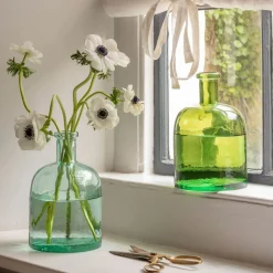 Rustic Recycled Glass Bud Vases