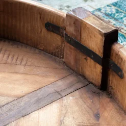 Ryka Brown Grinder Side Table