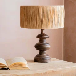 Sanders Walnut Table Lamp