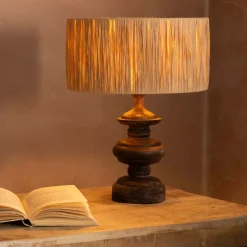 Sanders Walnut Table Lamp