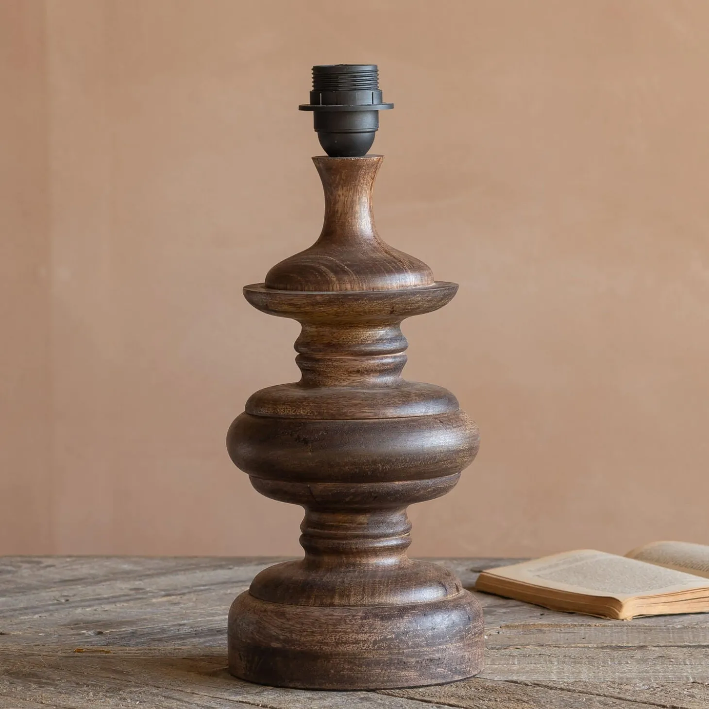 Sanders Walnut Table Lamp