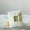 Scalloped Dome White Bone Square Frame
