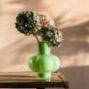 Scalloped Mint Green Vase