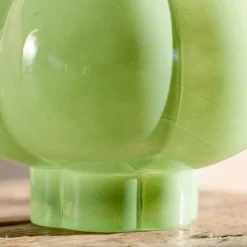 Scalloped Mint Green Vase