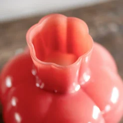 Scalloped Pink Vase