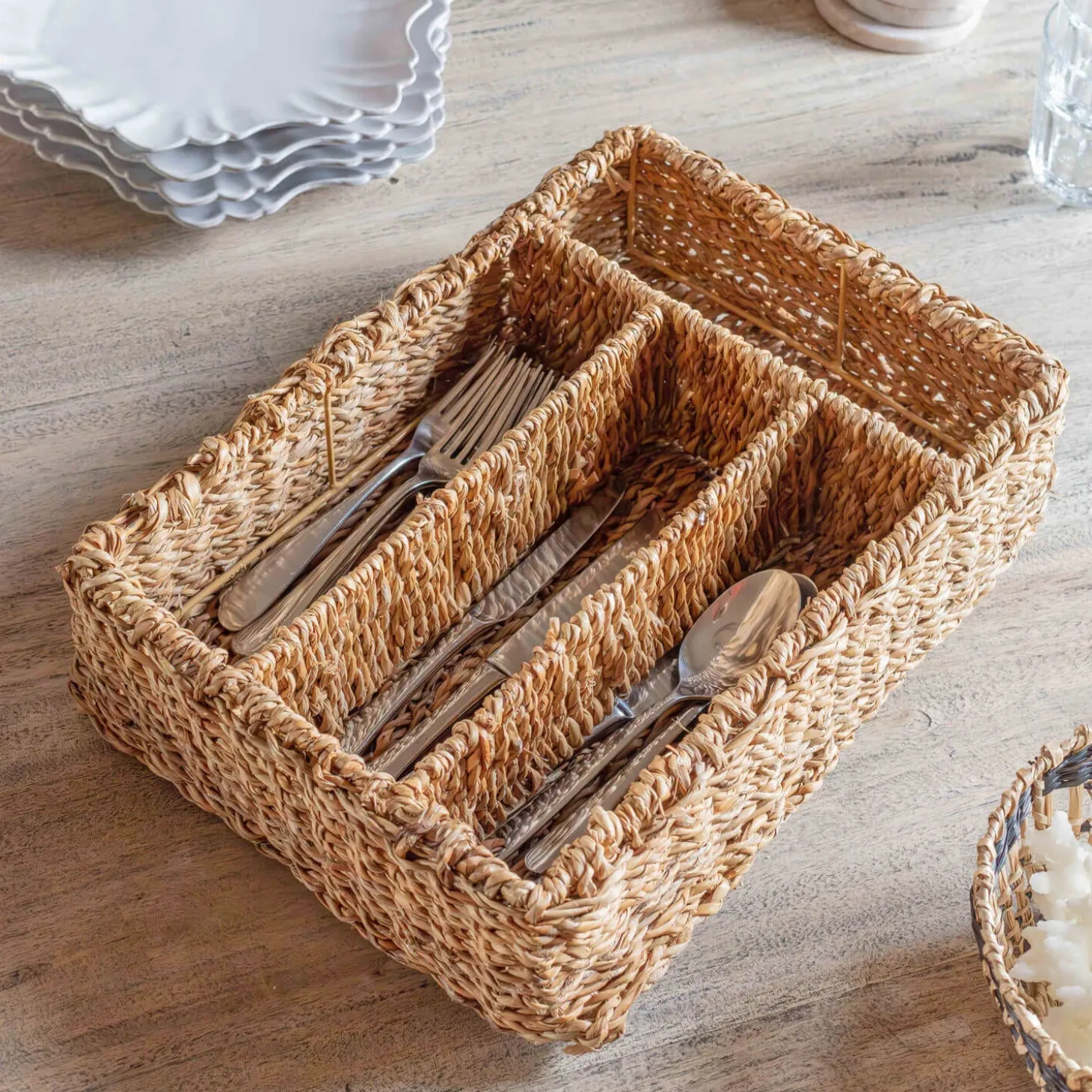 Seagrass Cutlery Tray