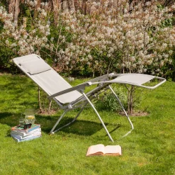 Seigle White Reclining Garden Chair