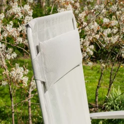 Seigle White Reclining Garden Chair