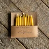 Set of 10 Beeswax Birthday Candles